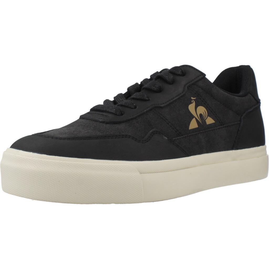 Le Coq Sportif - Baskets Le Coq Sportif Modèle Lcs Ollie Waxy Canvas Couleur Noir - Chaussures De Sport - Noir - Decathlon