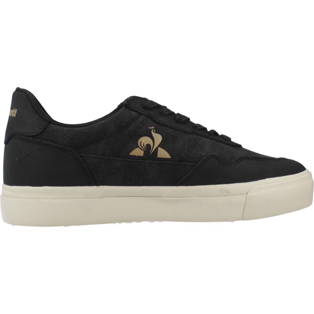 Baskets Le Coq Sportif Modèle Lcs Ollie Waxy Canvas Couleur Noir 4/5