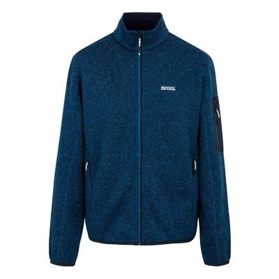 Heren newhill marl full zip fleecejack (snorkelblauw)