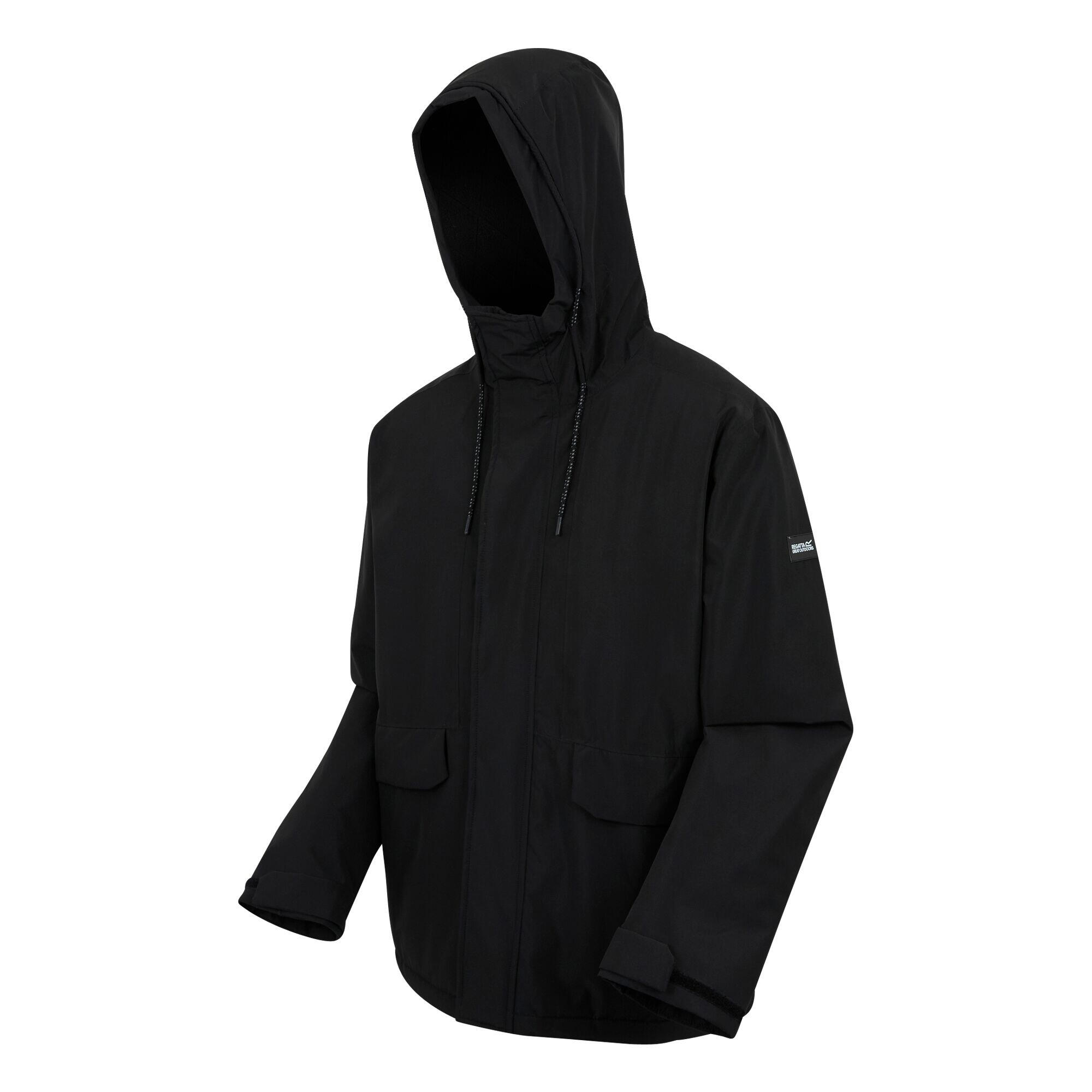Casaco impermeável com isolamento Sterlings para homem (Preto) 3/5