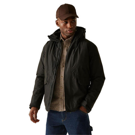 Veste Imperméable Isolante À Capuche STERLINGS Homme (Noir)