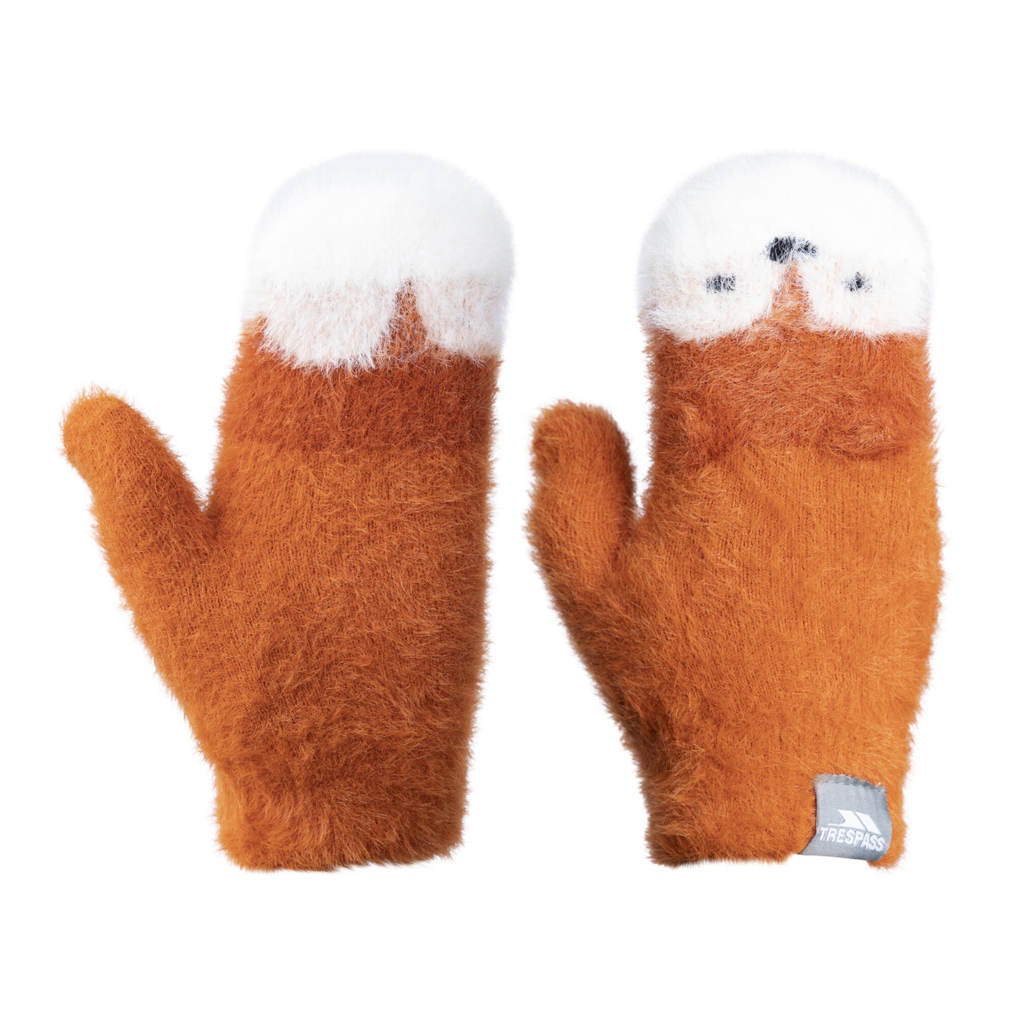 Bambini Lavorato A Maglia Muffole Trespass Hillside Arancio Spezia 4/5