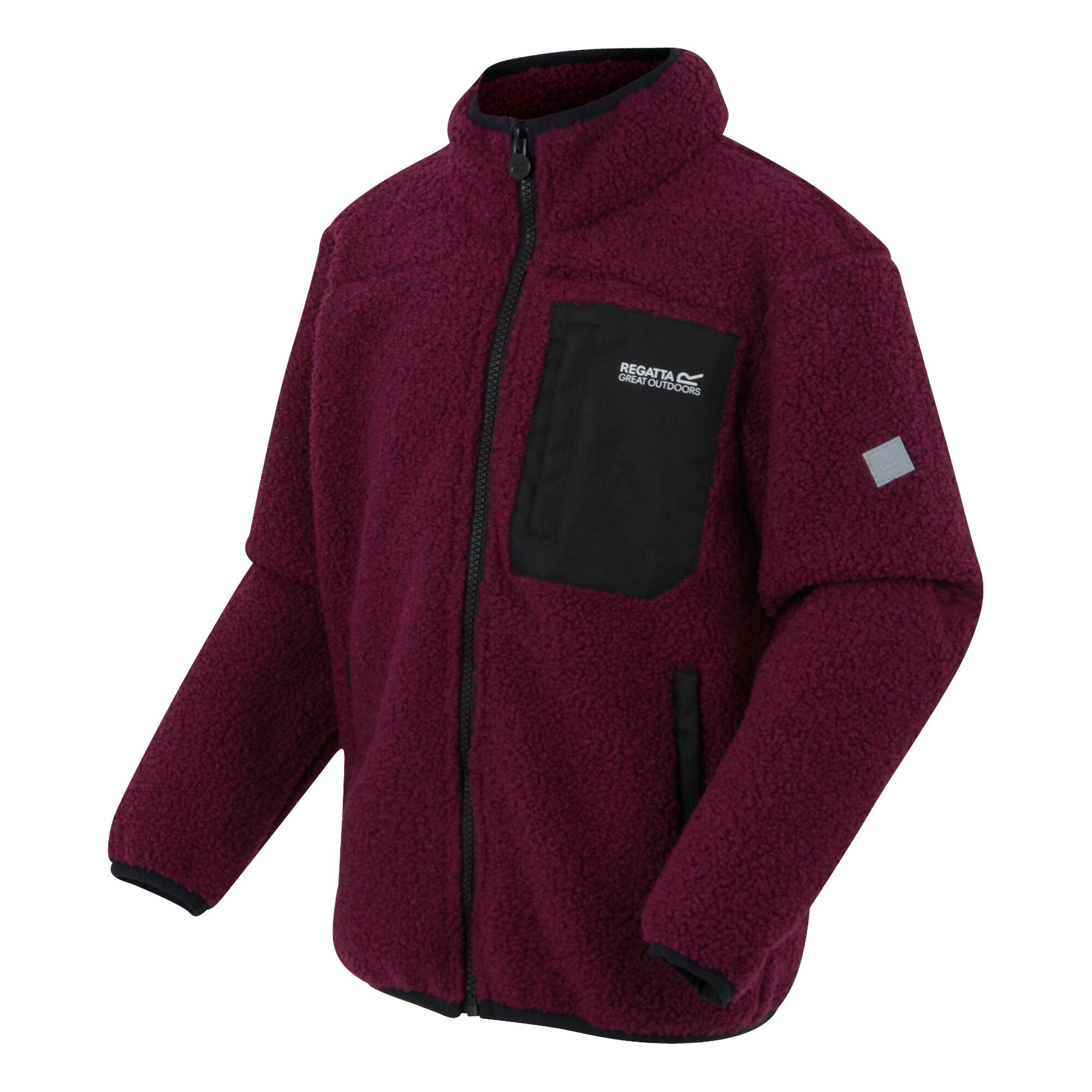 "Frankie" Fleecejacke für , Durchgehender Reißverschluss Kinder Dunkel-Orange 3/5