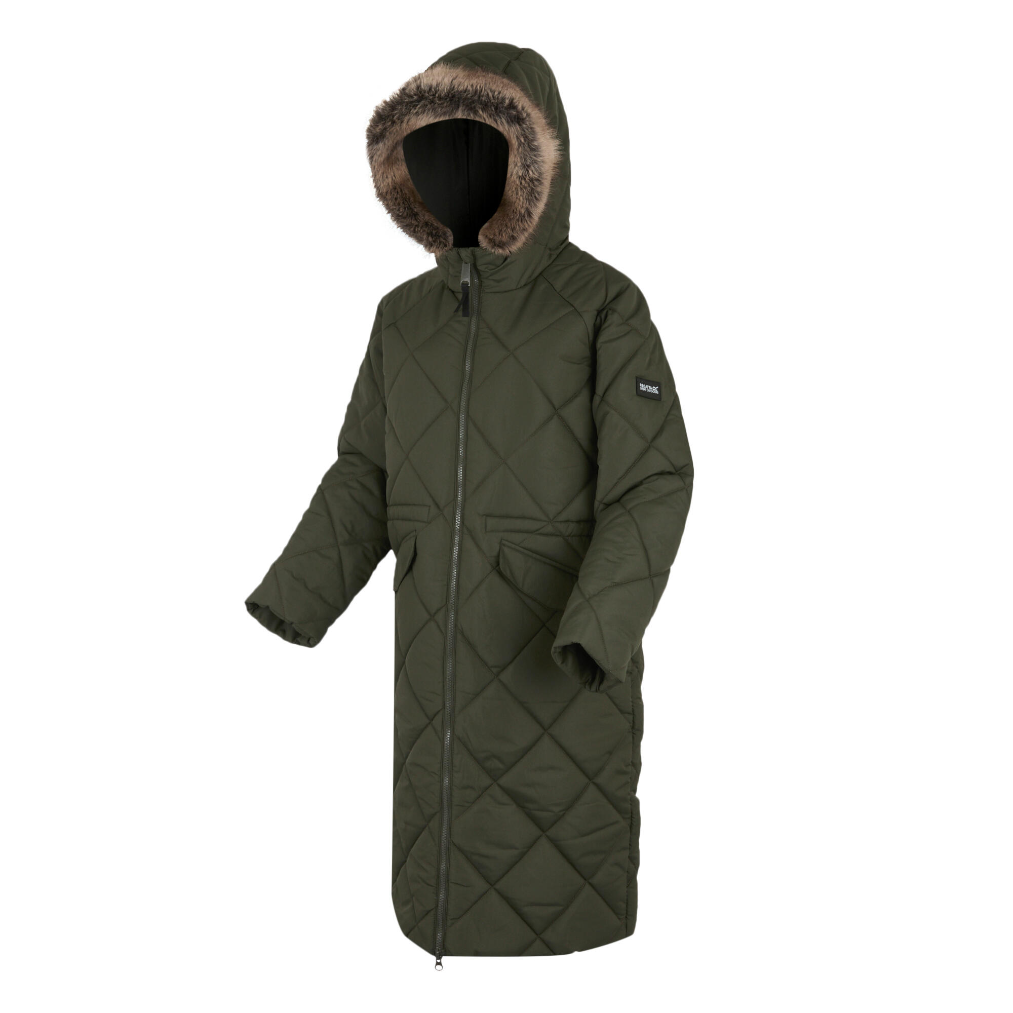 Veste Matelassée FREYLA Femme (Kaki Foncé) 3/5