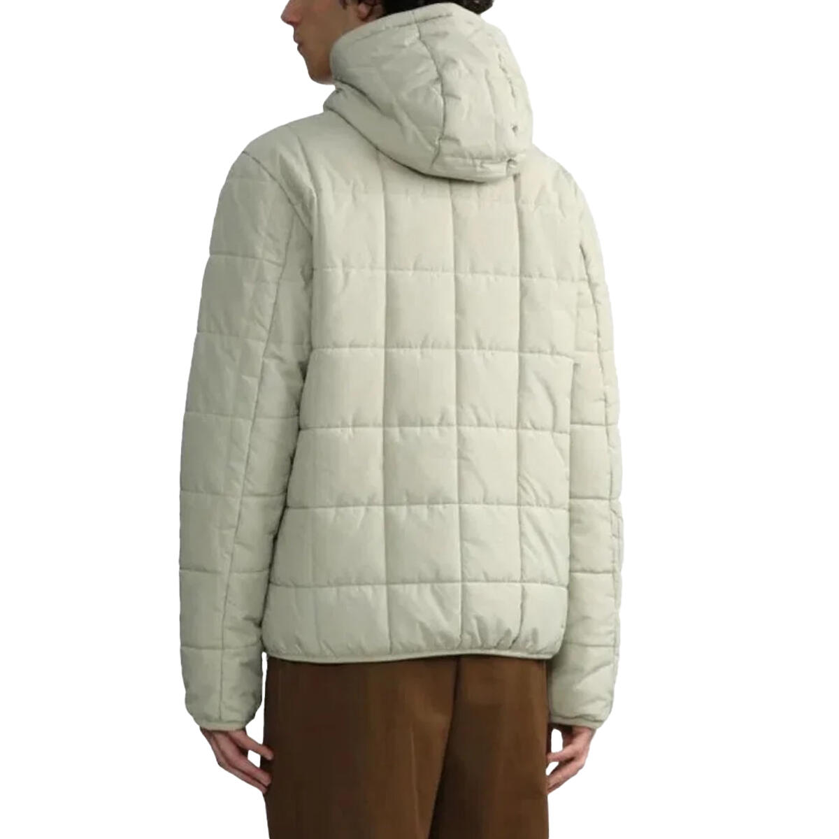 Veste Matelassée Motif/style Quadrillage Homme (Blanc Cassé) 3/4