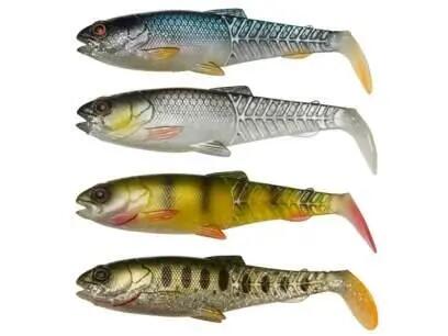 Appât souple Savage Gear Craft Cannibal Paddletail Cinza 2/2
