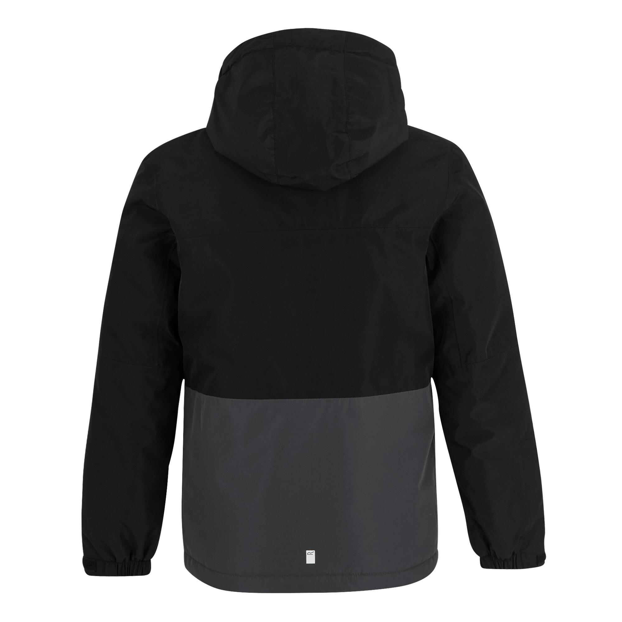 Casaco impermeável com isolamento Beamz para crianças/jovens (Preto) 2/5