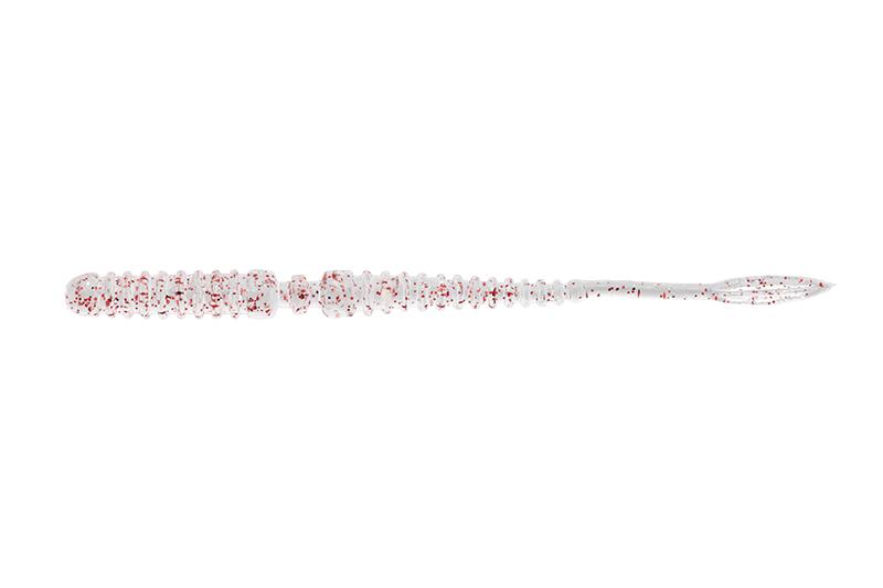 VIERME JACKALL PEKE RING 2.7 INCH CLEAR RED FLAKE 8 BUC / PLIC