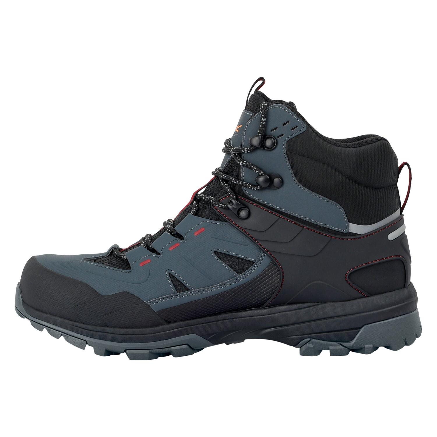 Chaussures De Marche REGEN Homme (Gris Foncé / Rouge) 3/5
