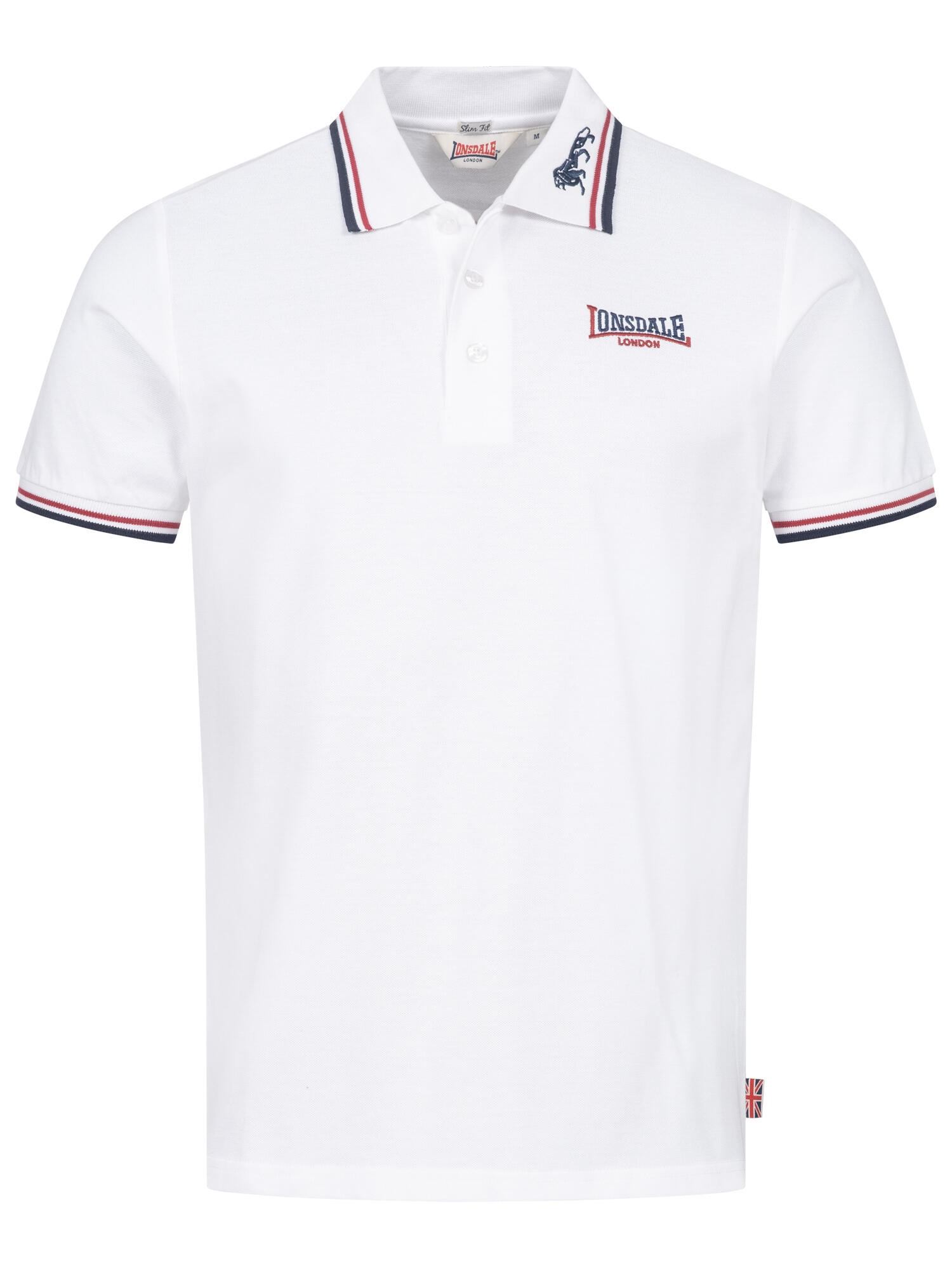 Polo pour homme Lonsdale Lion Blanc 2/5