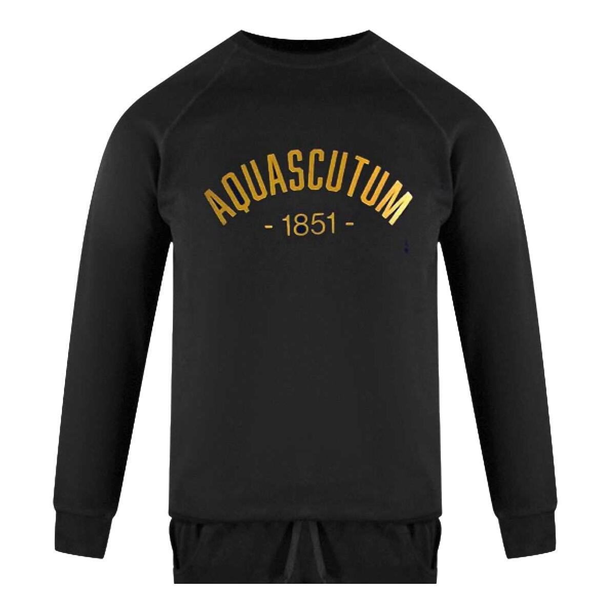 "Old School" Trainingsanzug für , Rundhalsausschnitt Herren Schwarz 3/4