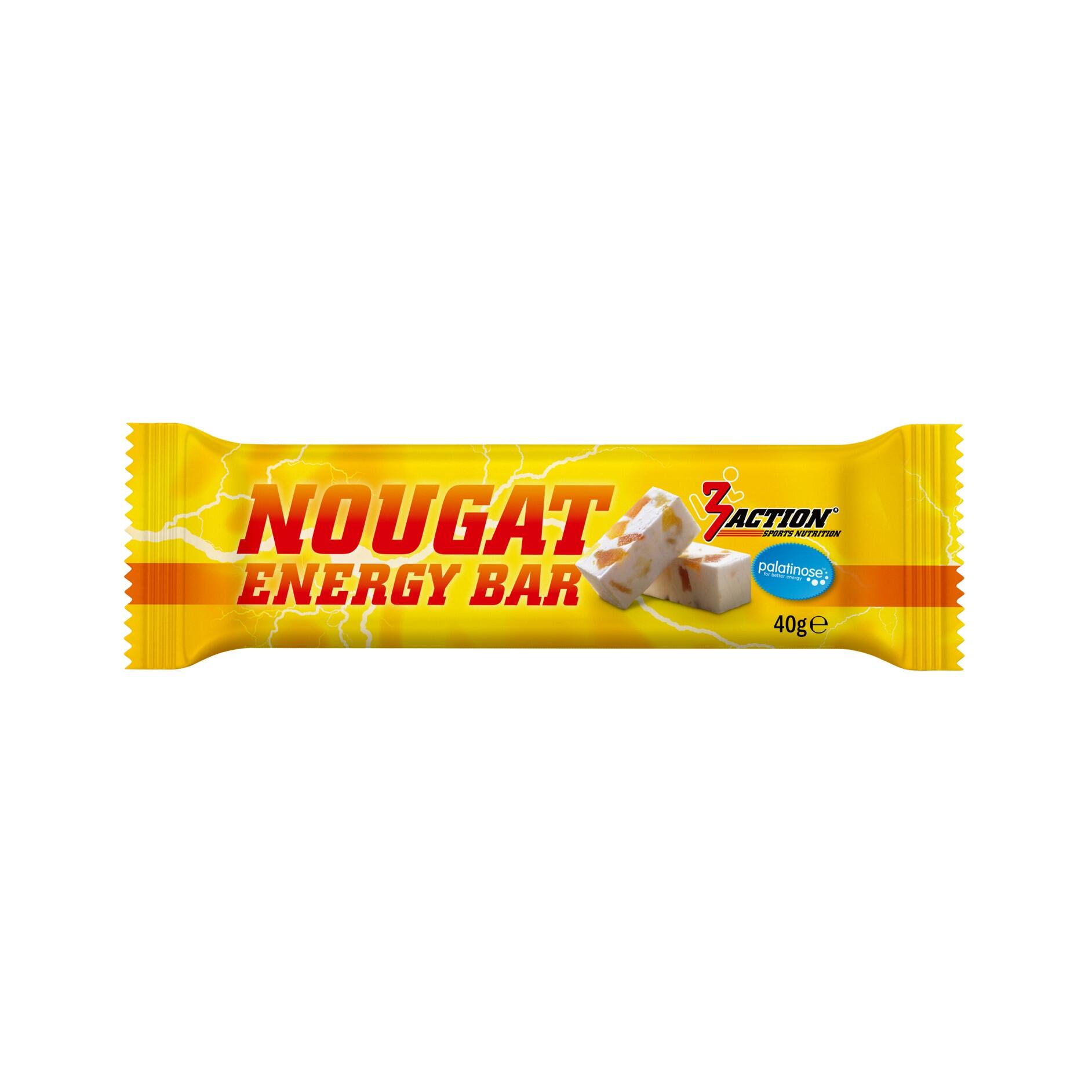 3action - Nougat Energy Bar 40g - Boite 20 Barres - Nougat - Decathlon
