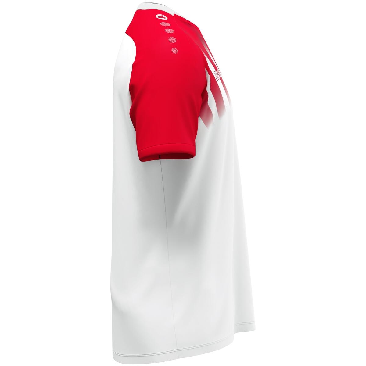 Jako Maillot Vintage Manches Courtes Hommes - Blanc / Rouge 3/5