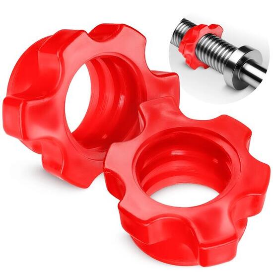 Zaciski plastikowe do gryfu 25 mm 2 szt. - czerwone