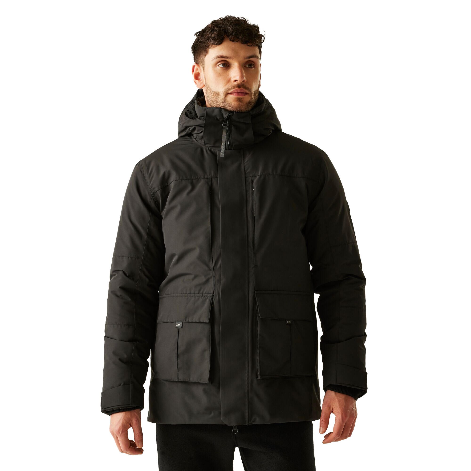 "Marron" Jacke, wasserfest für , Isoliert Herren Schwarz 4/5