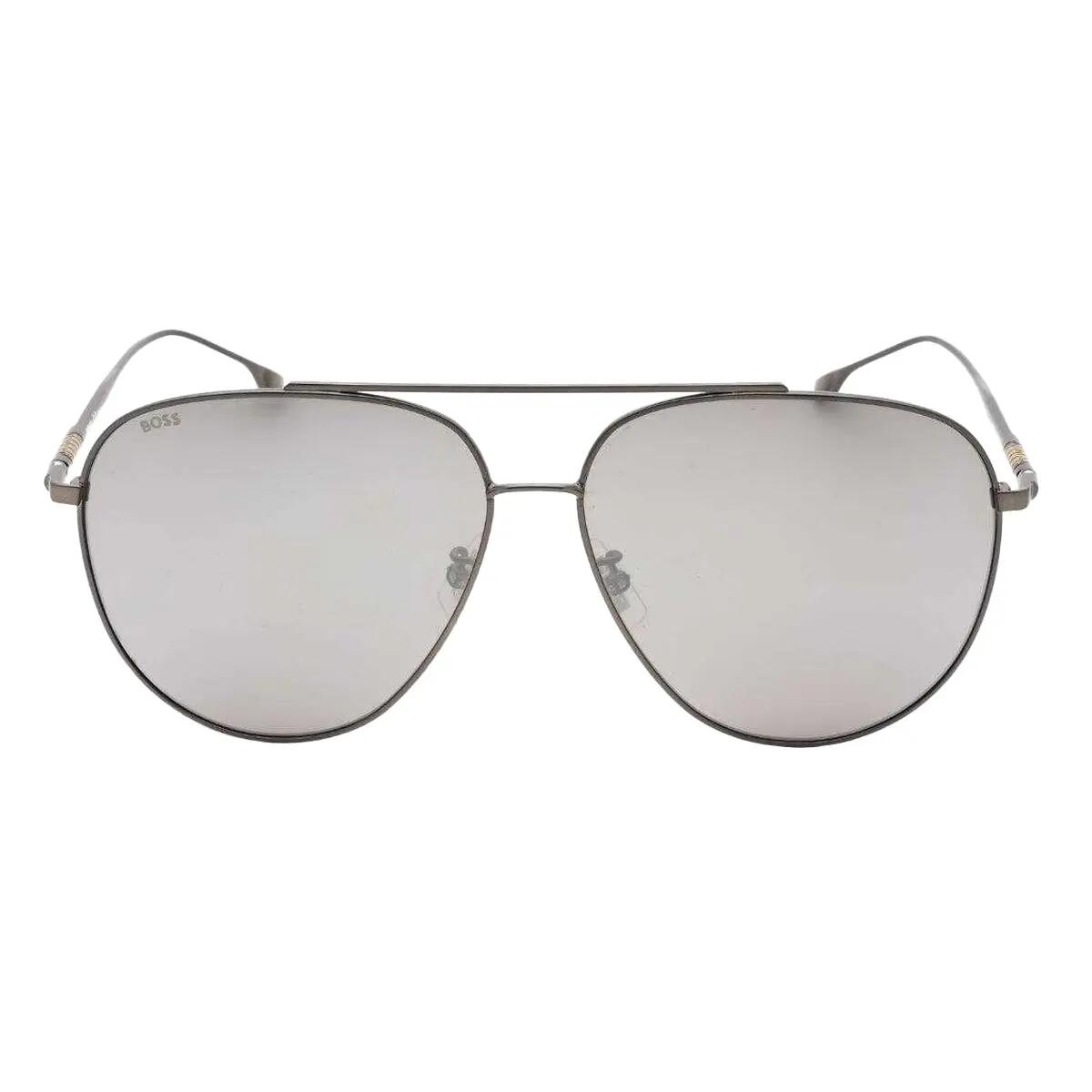 Unisex Adult Matte Sunglasses (Silver) 2/2