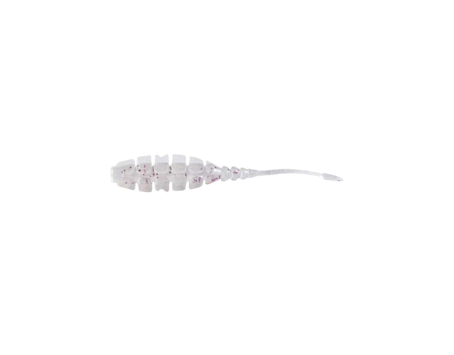 GRUB MUSTAD AJI MICRO NAF 5 CM UV CLEAR/PURPLE GLITTER, 10 BUC / PLIC