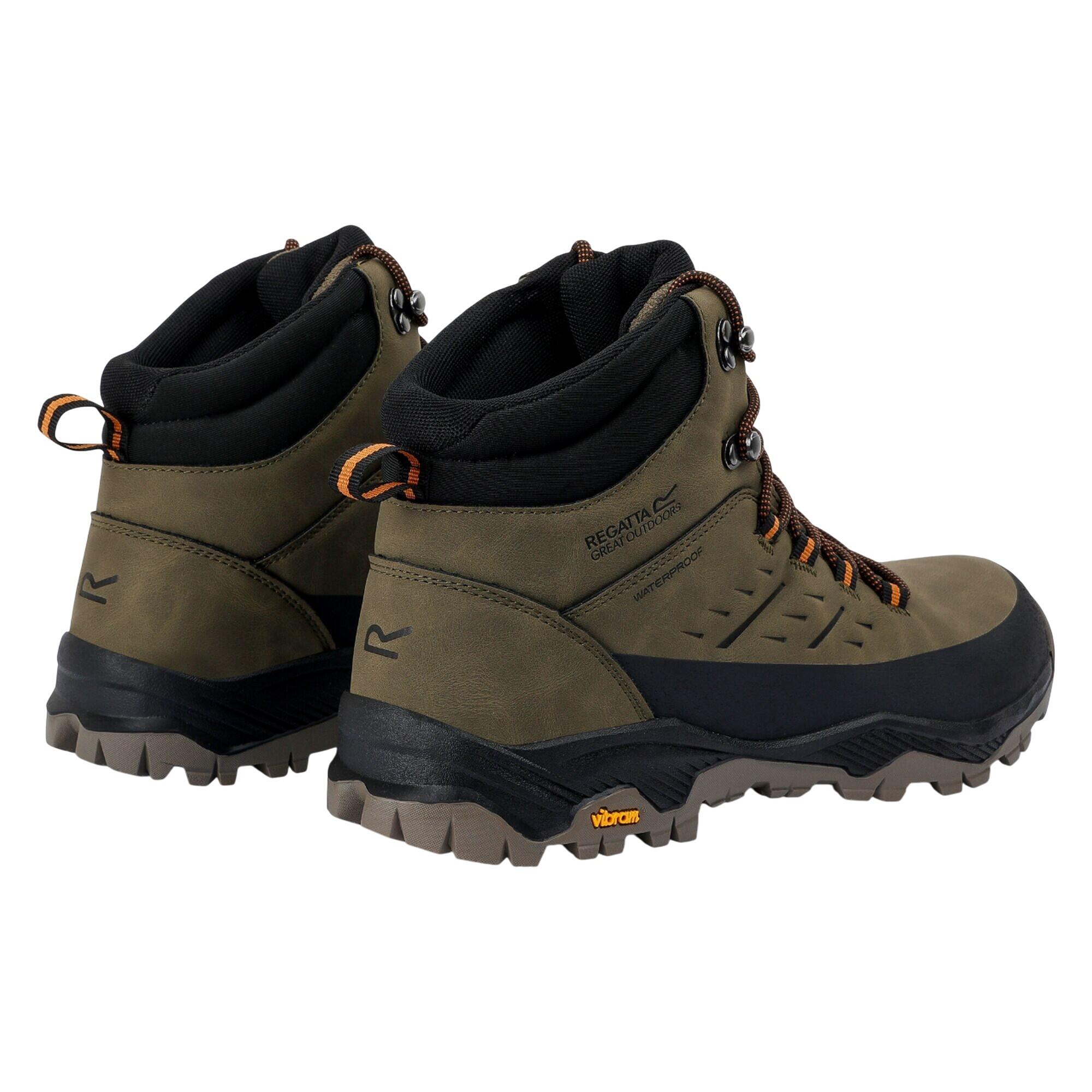 Mens Blake Walking Boots (Olive Green) 2/5