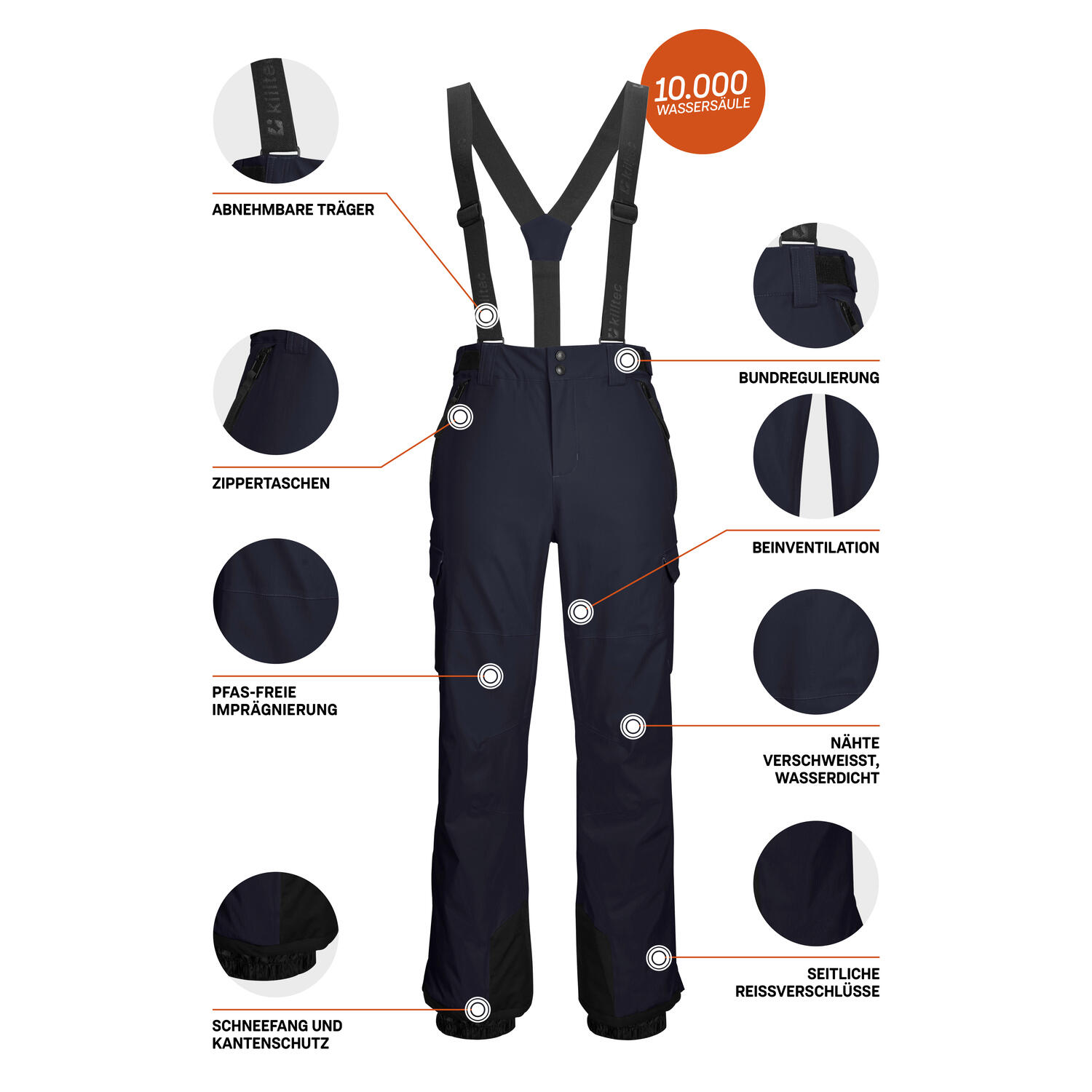 Herren Skihose KSW 83 MN SKI PNTS 5/6