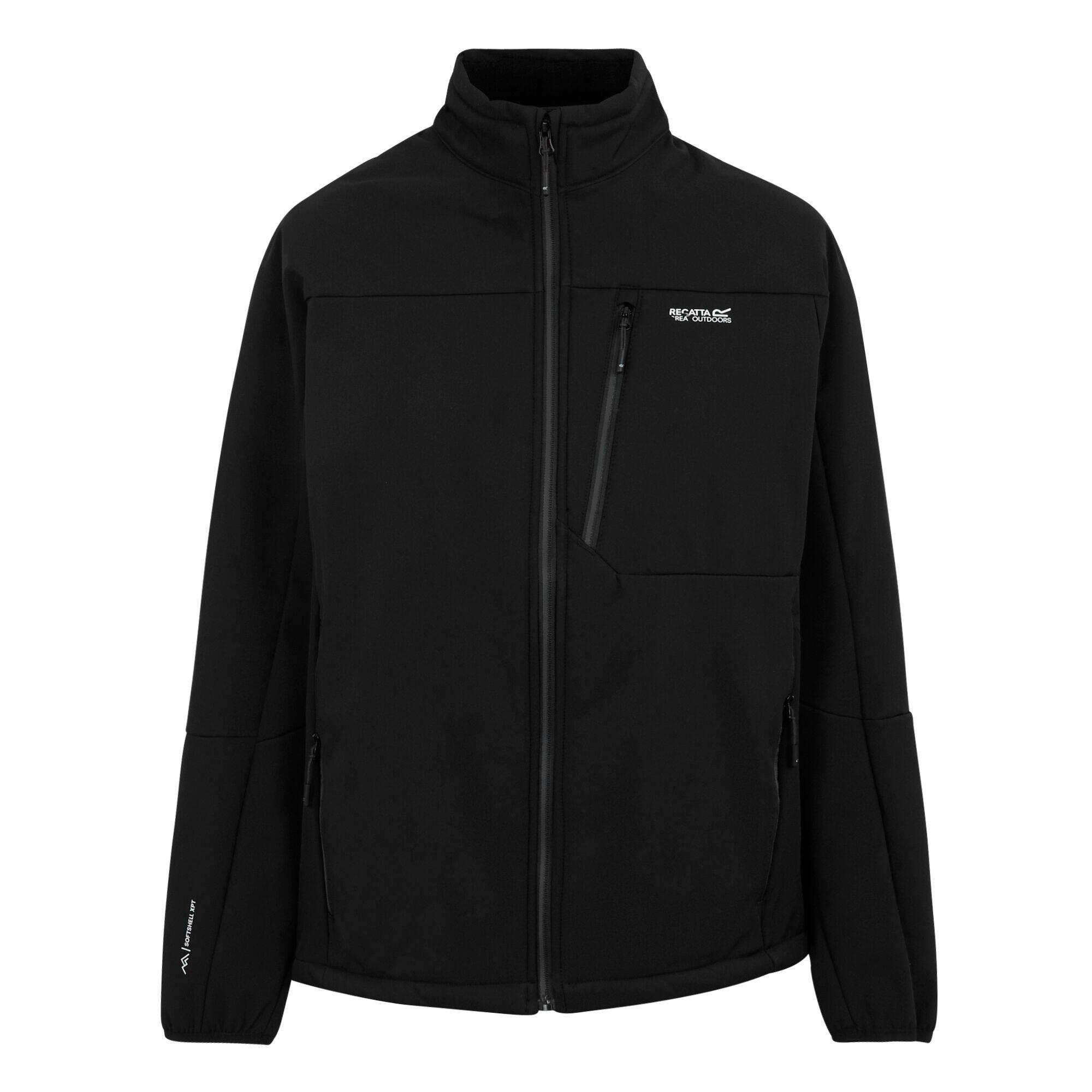 REGATTA Mens Mountdale Soft Shell Jacket (Black)