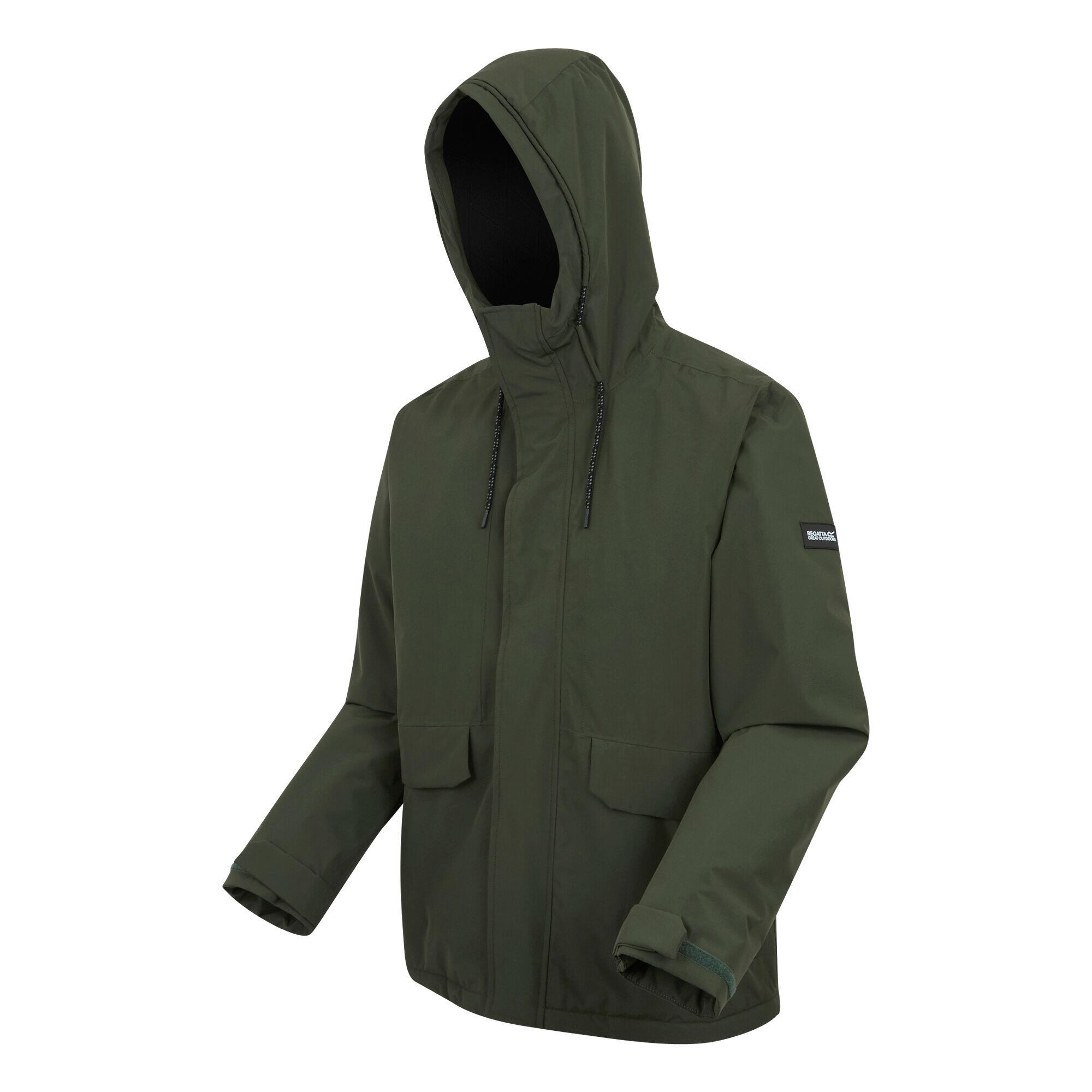 Veste Imperméable STERLINGS Homme (Kaki Foncé / Noir) 3/5