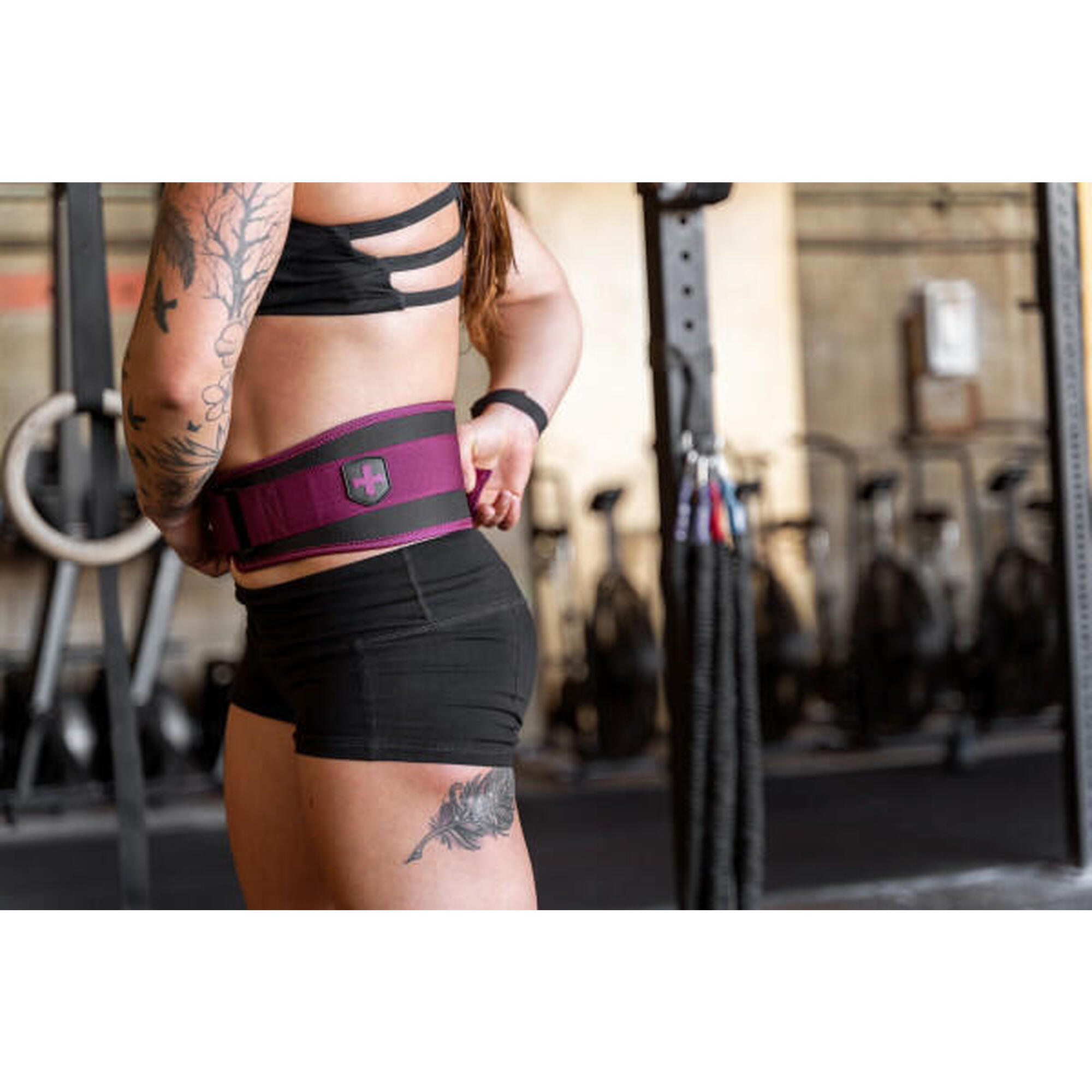 Centură Harbinger din spumă 11,4 cm pentru spate și core, Merlot, Unisex