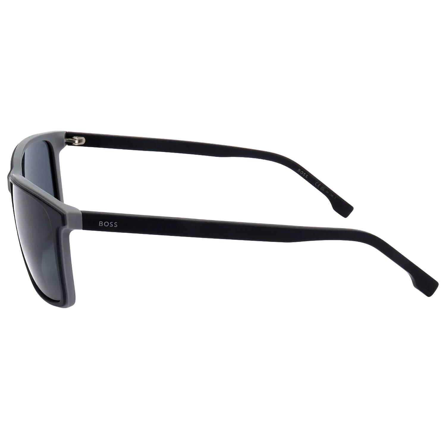 RechteckigSonnenbrille für Herren Schwarz 2/3