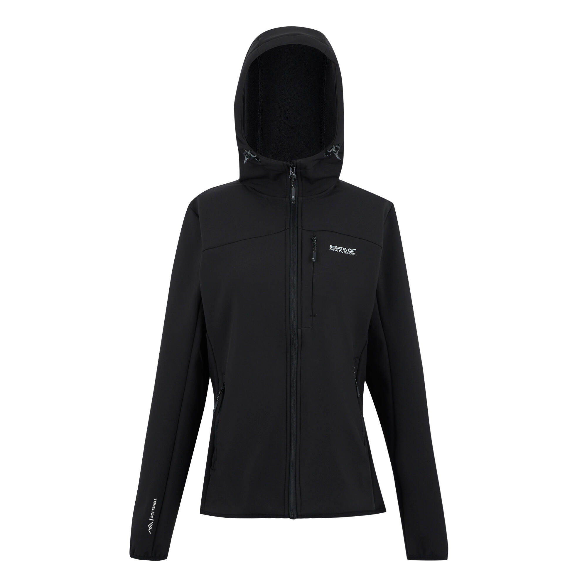 REGATTA Womens/Ladies Ossek Soft Shell Jacket (Black)