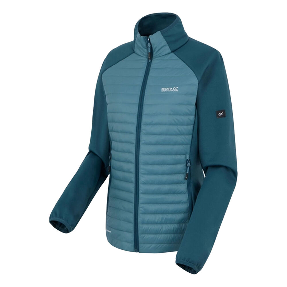 Womens/Ladies Clumber Hybrid Jacket (Blue) 3/5