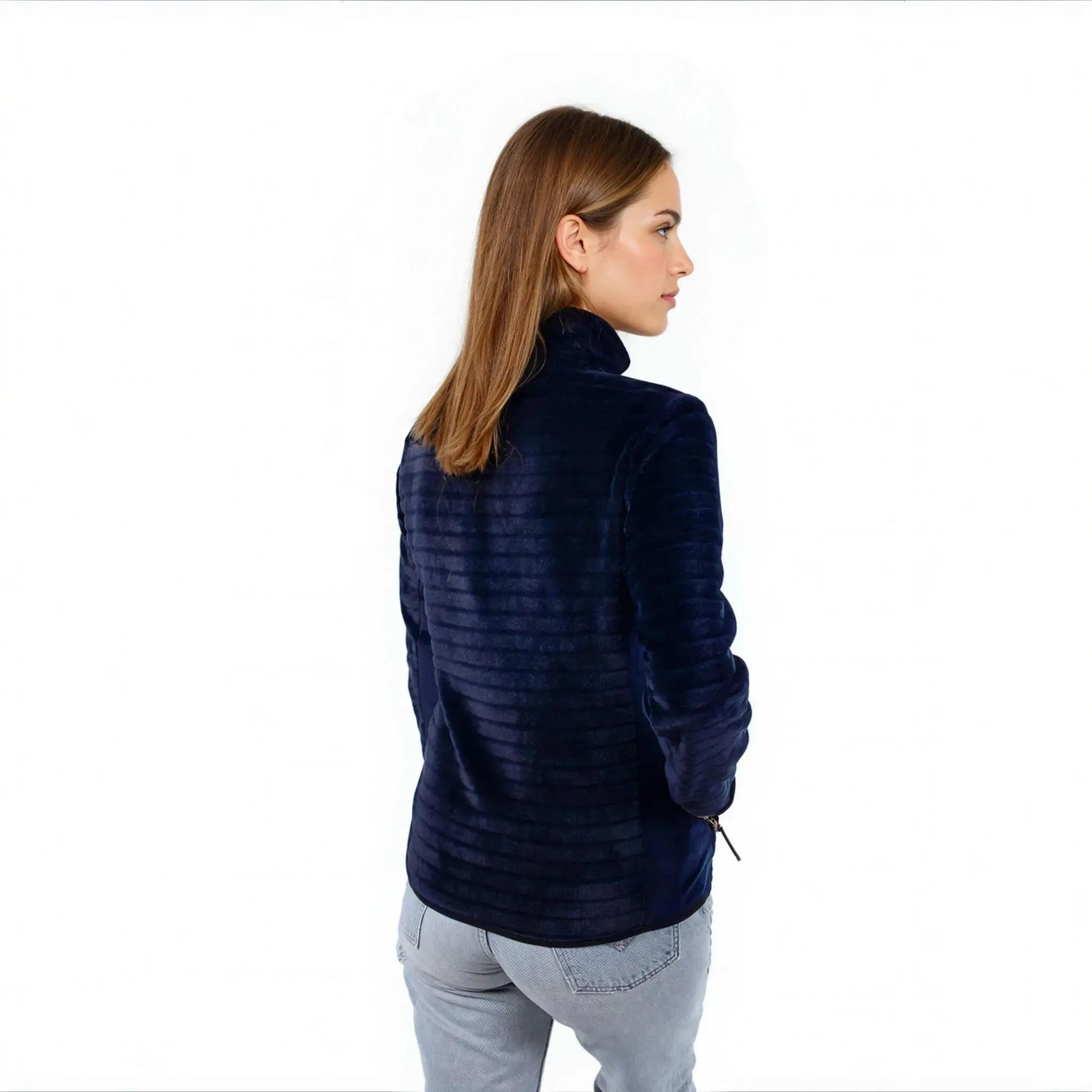 Sweat-shirt polaire chaud pour femme  VERKO avec col montant 2/7
