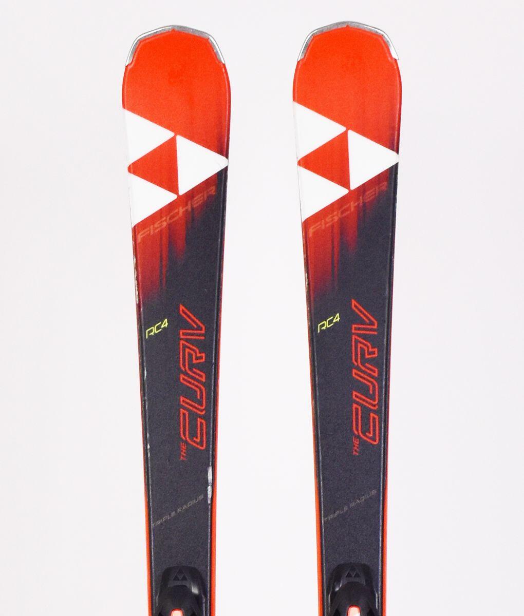 FISCHER RECONDITIONNE - Ski Occasion Fischer RC4 The Curv XTR (rouge/ blanc) - BON