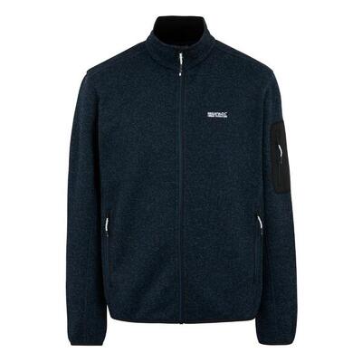 Heren newhill marl full zip fleecejack (maanlicht denim)