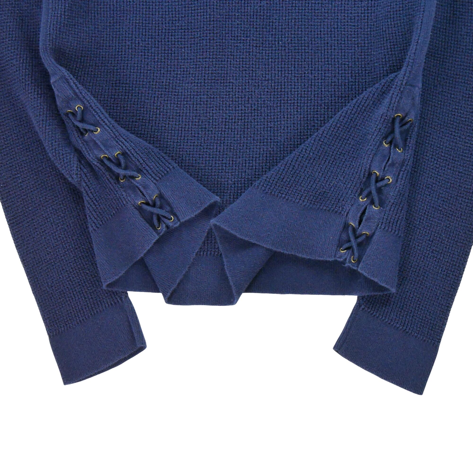 Reconditionné - Pull Femme Marine - Très Bon État 4/6