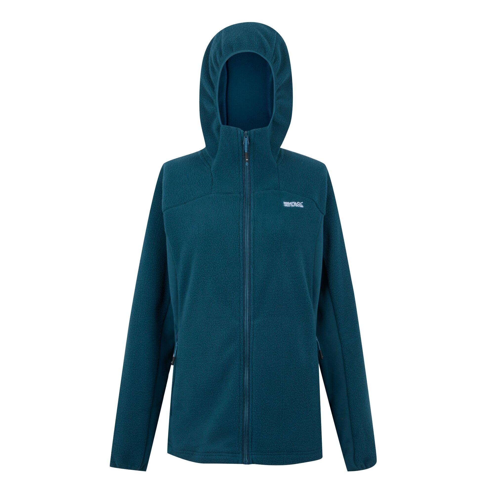 REGATTA Womens/Ladies Elinn Hooded Fleece Jacket (Moroccan Blue)