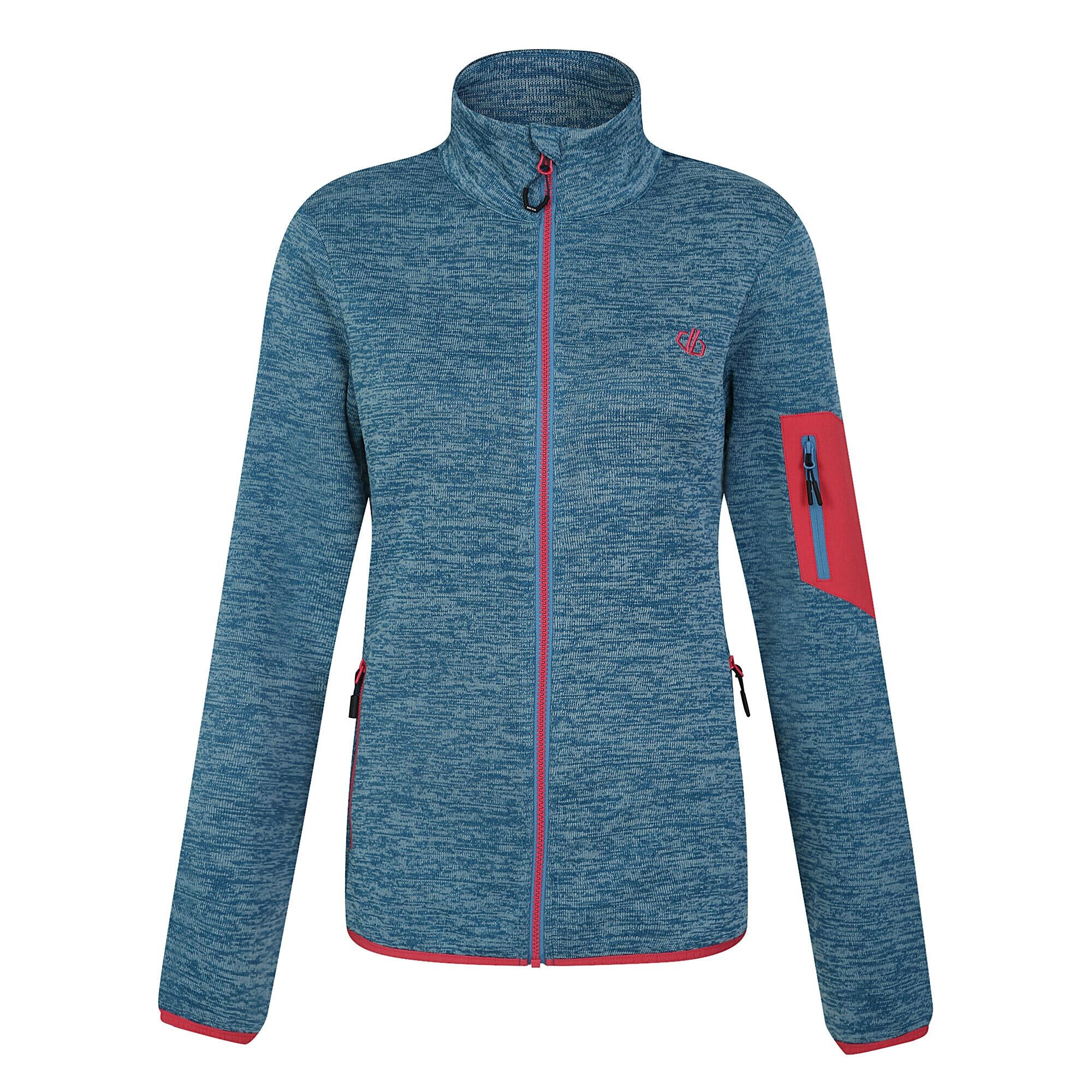Haut Technique Polaire Femme Kerrits Up Tempo - Grand Bleu, 1/2 Zip, Deux Tons, Neuf