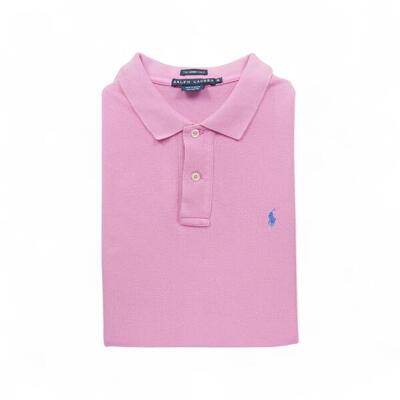 Tweedehands - korte mouw dames poloshirt roze - goede staat