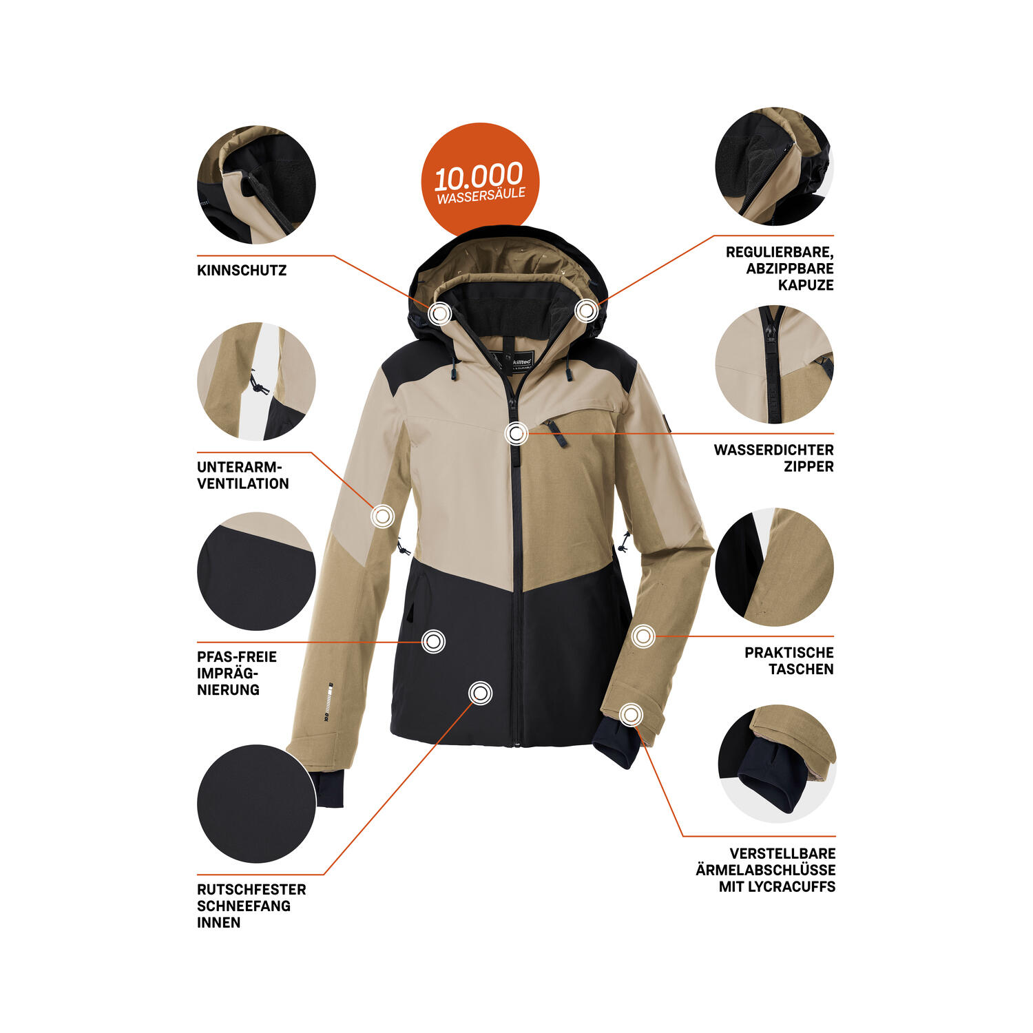 Damen Skijacke KSW 39 WMN SKI JCKT 6/8