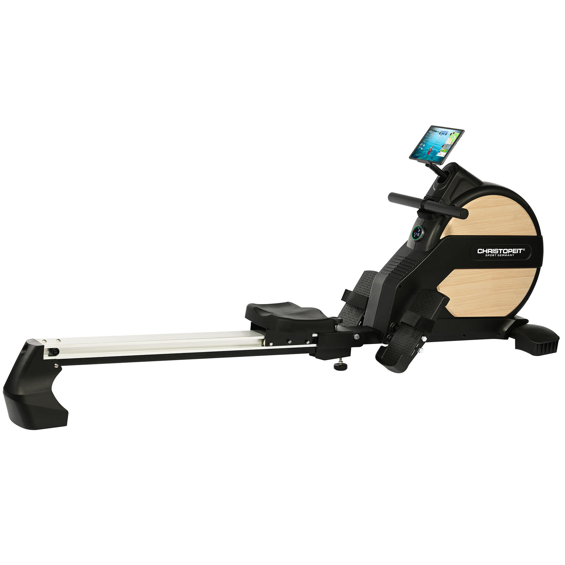 Rudergerät klappbar - LED - 32 Widerstandsstufen - 150kg + 210cm - Vico schwarz 2/9