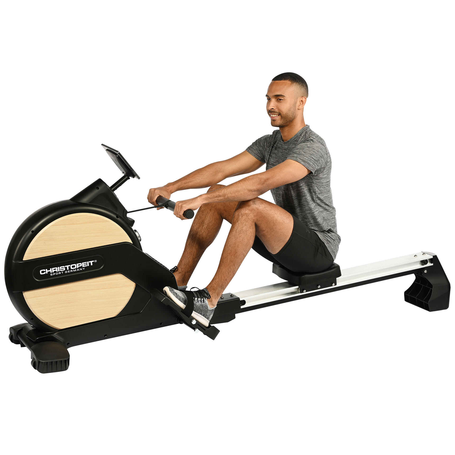 Rudergerät klappbar - LED - 32 Widerstandsstufen - 150kg + 210cm - Vico schwarz 4/9