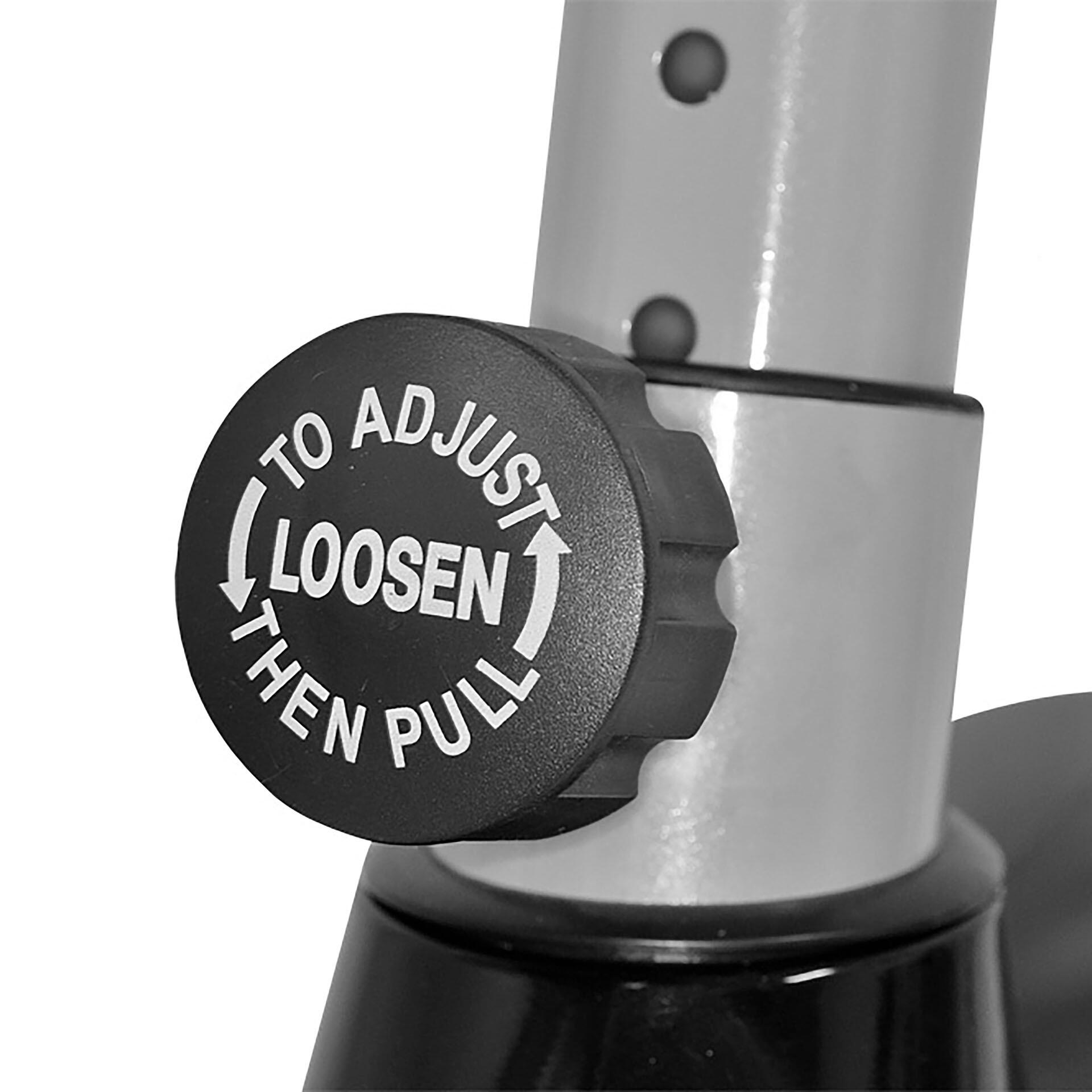 Vélo d'appartement - jusqu'à 150kg - incl. tapis de protection - AL 1 argent 6/7
