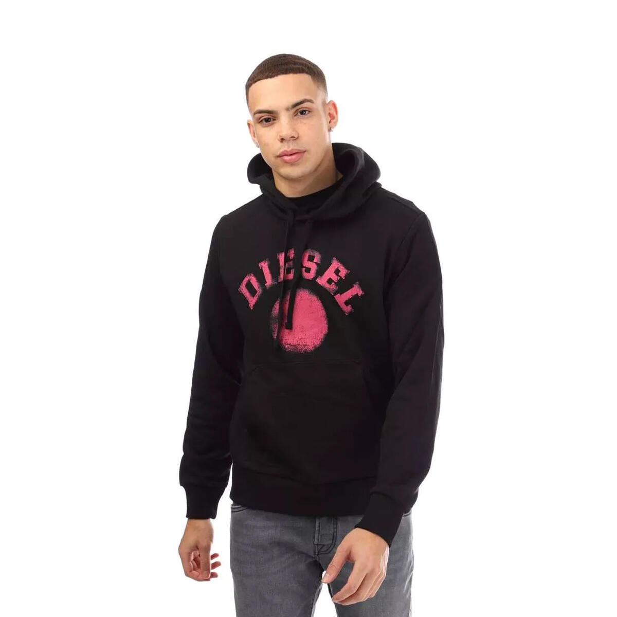 Kapuzenpullover für Herren Schwarz 3/4