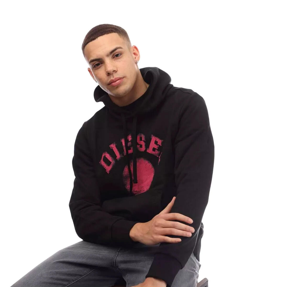 Kapuzenpullover für Herren Schwarz 4/4