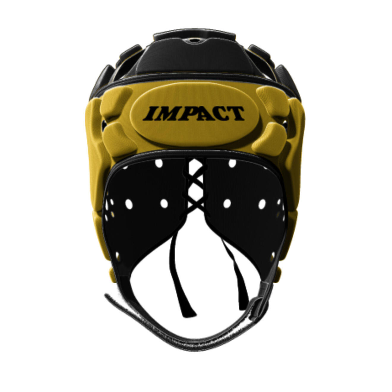 Casque de rugby Impact Brumby Noir et jaune 3/3