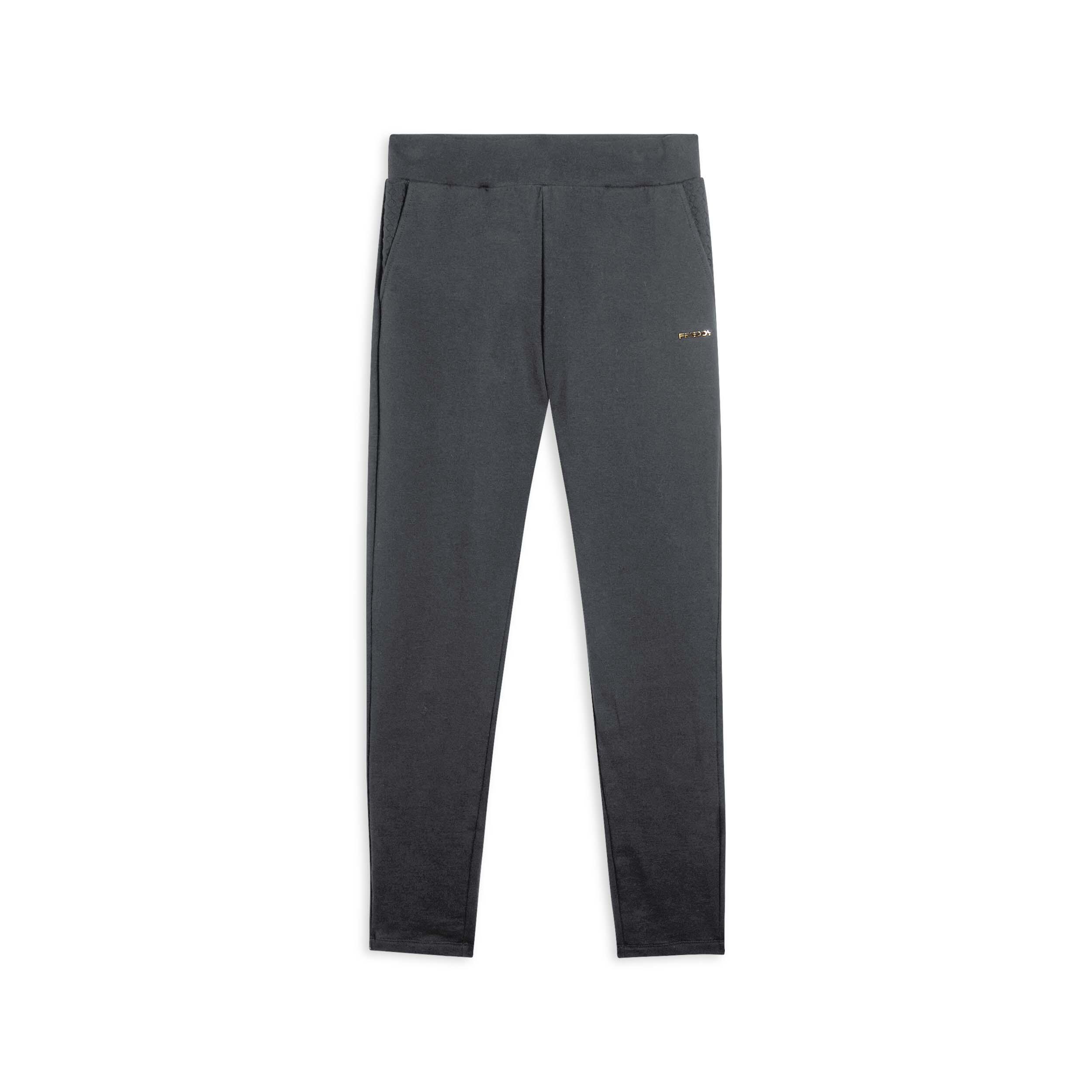 Freddy - Pantalon À Coupe Classique En Molleton Brossé Avec Des Détails En Tresses - Pantalons - Gris - Decathlon