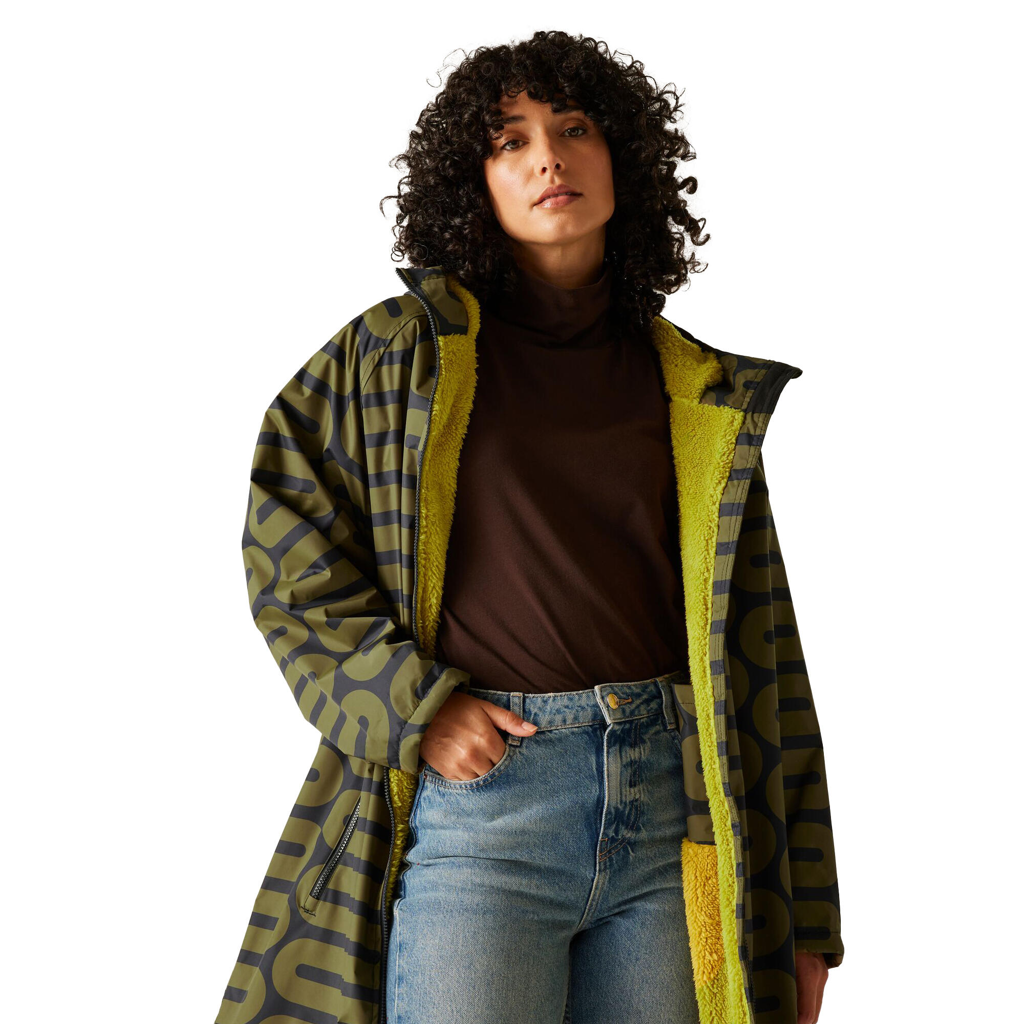 Peignoir À Langer Imperméable Motif/style Abstrait ORLA KIELY Femme (Olive) 4/5