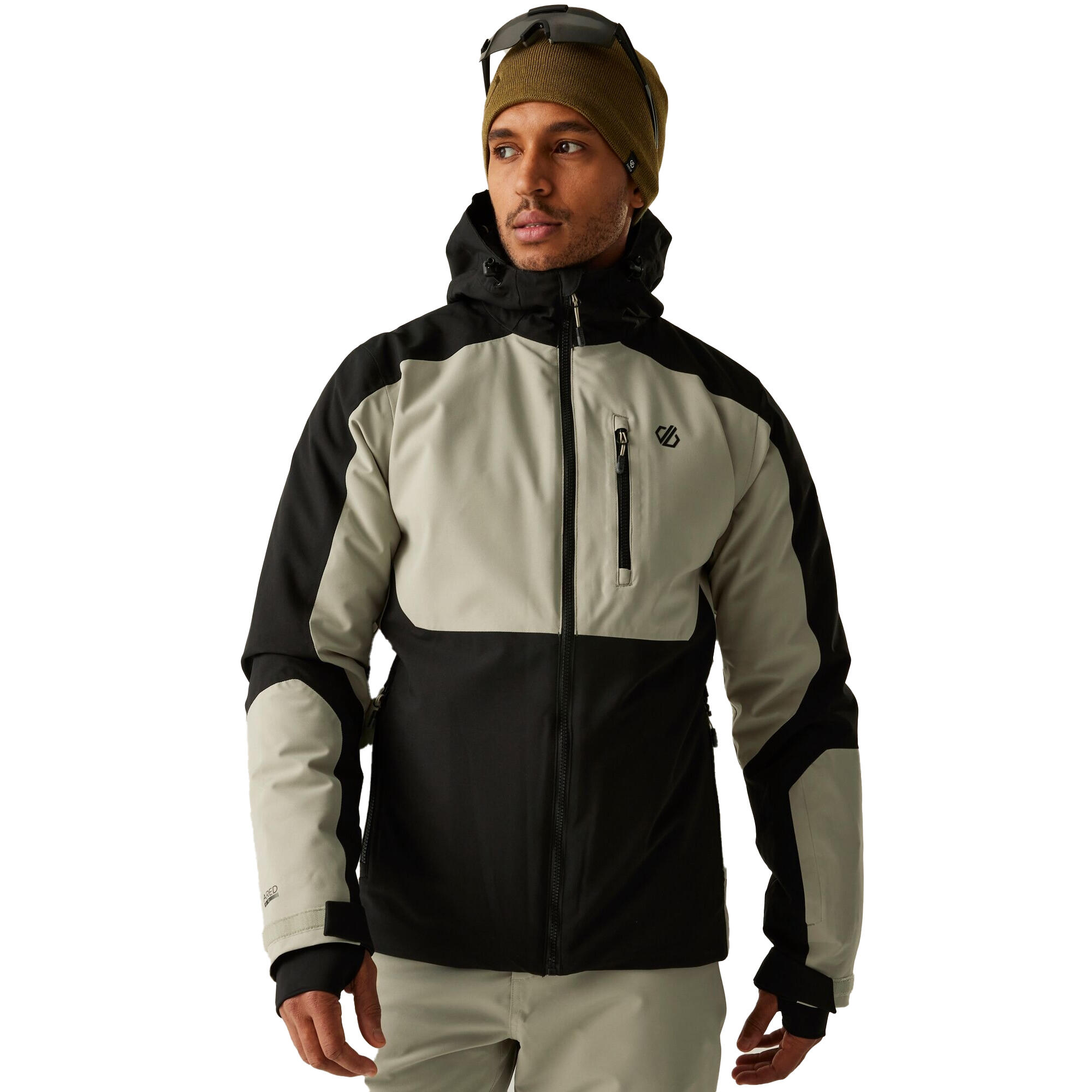 Blouson De Ski EAGLE Homme (Blanc Cassé / Noir) 4/5