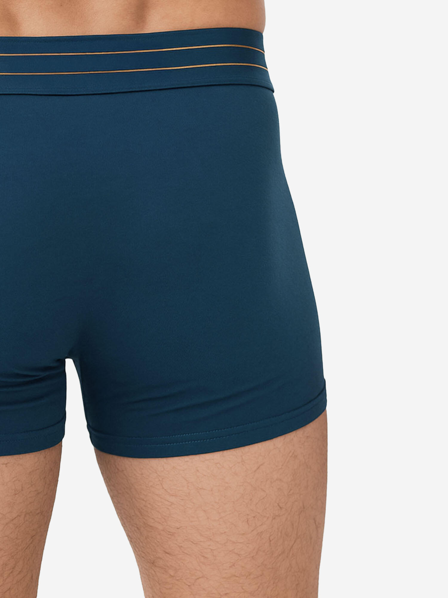 Fußball Retro Boxer eng anliegend atmungsaktiv Herren - Basic Organic blau 7/7