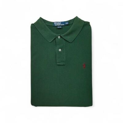 Tweedehands - korte mouw heren poloshirt groen - goede staat