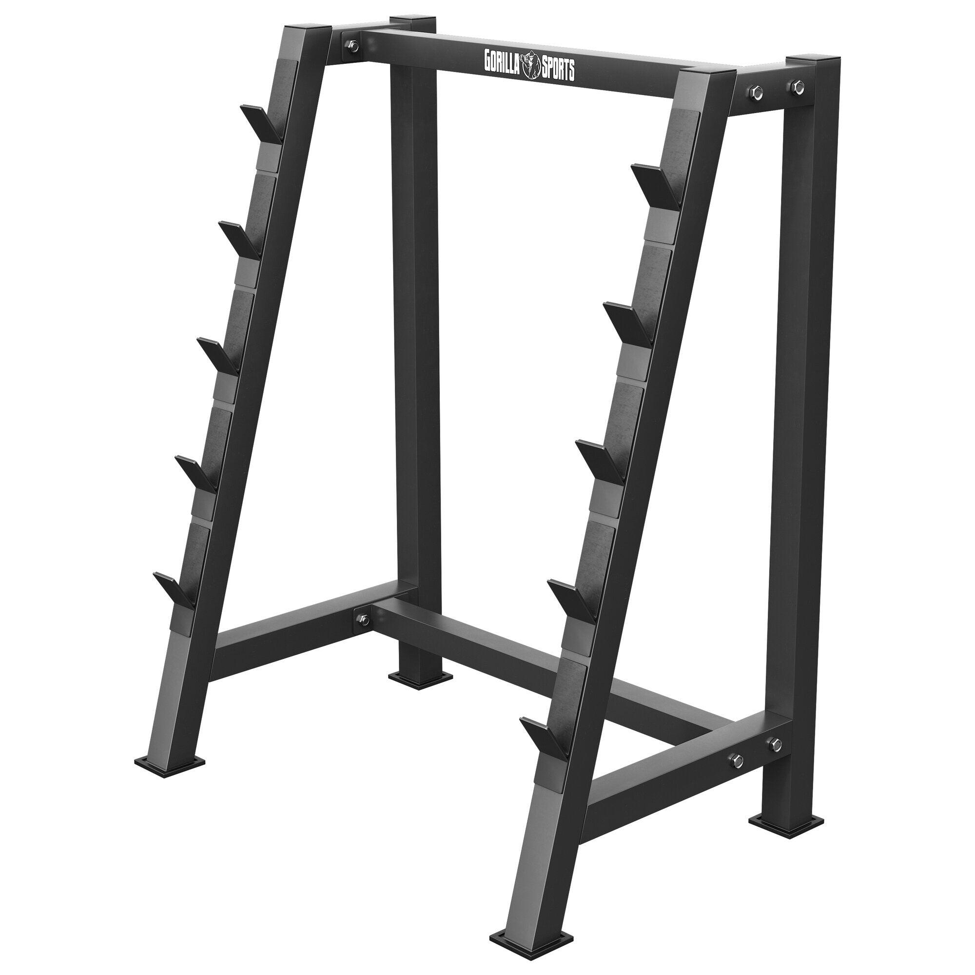 Gorilla Sports - Rack De Rangement Pour Barres Longues - Kit Haltères - Noir - Taille Unique - Decathlon