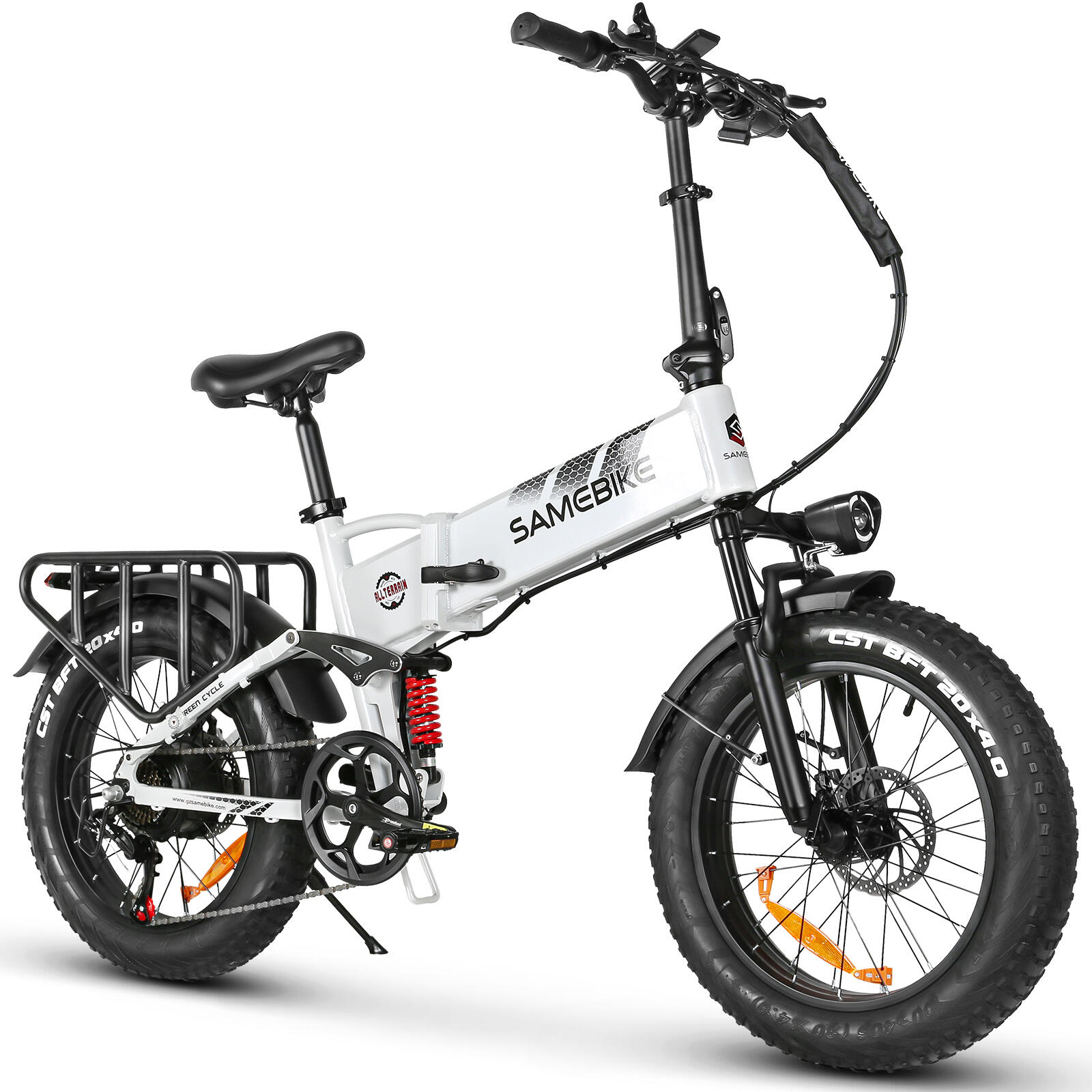 SAMEBIKE RS-A02 Pro Faltbares Elektrofahrrad 20 Zoll mit 48V 15Ah Akku 2/4